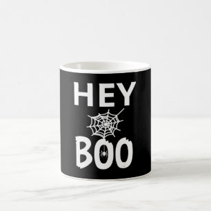 Caneca De Café Presente de aranha   Ei Boo Halloween Engraçado Ar