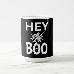 Caneca De Café Presente de aranha   Ei Boo Halloween Engraçado Ar