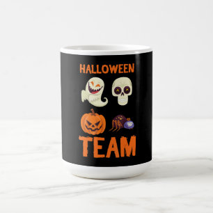 Caneca De Café Presente de aranha Equipe de Halloween Pumpkin G