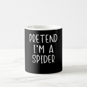 Caneca De Café Presente de aranha Finja a preguiça do fantasma d