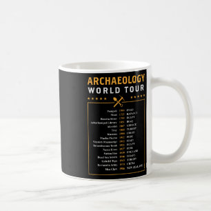 Caneca De Café Presente de Arqueólogo Tour Mundial de Arqueologia