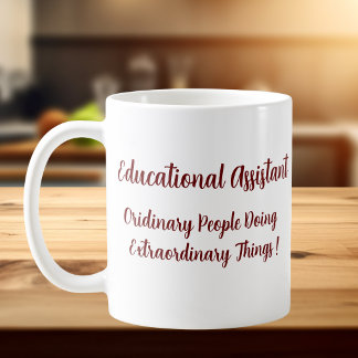 Caneca De Café Presente de Assistente Educacional