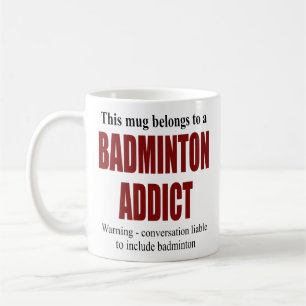 Caneca De Café Presente de Badminton Personalizado
