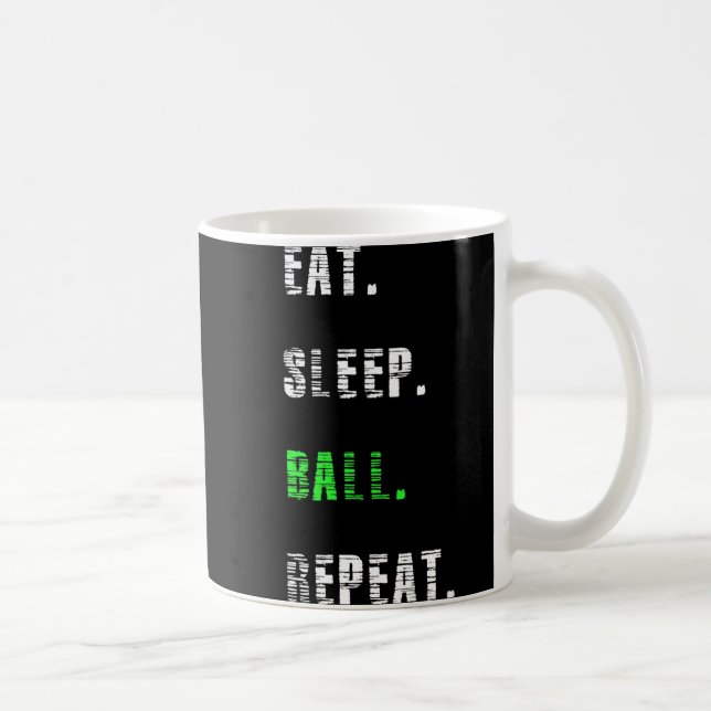 Caneca De Café Presente de basquete para repetir a bola de sono (Direita)