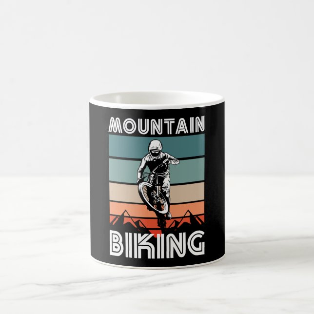 Caneca De Café Presente de bicicleta da Montanha Retroativa para  (Centro)