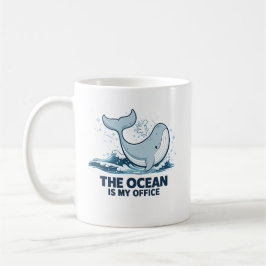Caneca De Café Presente de Biólogo Marinho para Amante do Oceano