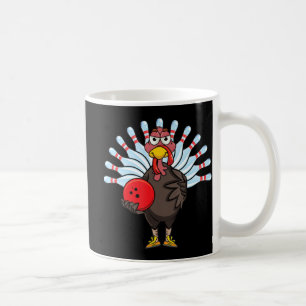 Caneca De Café Presente de Boliche de Ação de Graças na Turquia