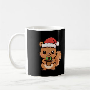 Caneca De Café Presente de Bolota do Esquilo Papai Noel
