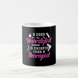 Caneca De Café Presente de Cabelo com Tesoura Barber com Stylist