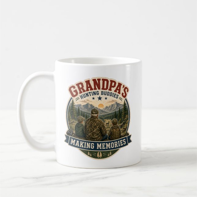 Caneca De Café Presente de Caça para o Vô (Esquerda)