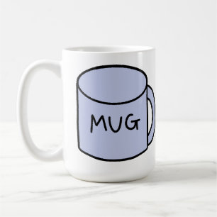 Caneca De Café Presente de Café com Rótulo Minimalista Divertido