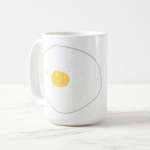 Caneca De Café Presente de Café da Manhã com Ovo Frito Sunny Side