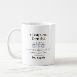Caneca De Café Presente de Café de Agradecimento ao Grande Dentis