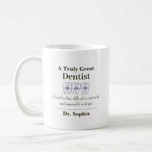 Caneca De Café Presente de Café de Agradecimento ao Grande Dentis