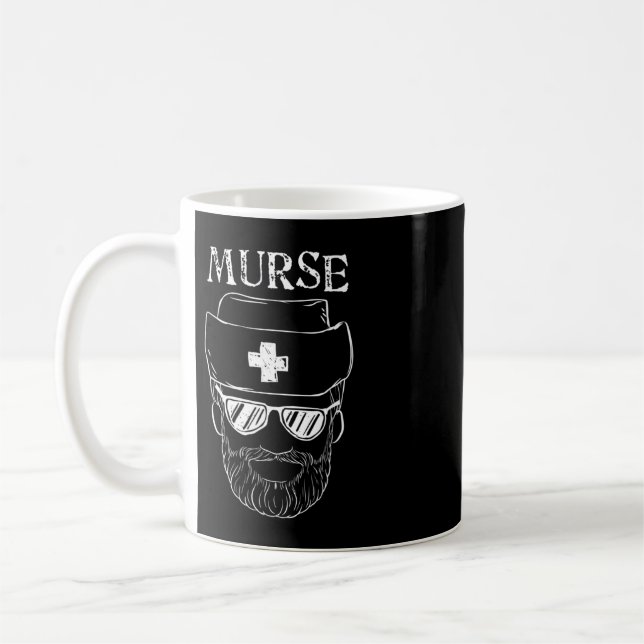 Caneca De Café Presente de Camiseta engraçada de Enfermeiro Murso (Esquerda)