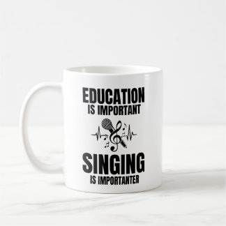 Caneca De Café Presente de Cantor para Aluno de Canto e Professor