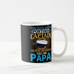Caneca De Café Presente de Capitão de Barco Pontão para Avô Pai P