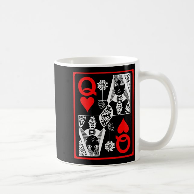 Caneca De Café Presente de Casal Dia dos Namorados Rainha de Copa (Direita)