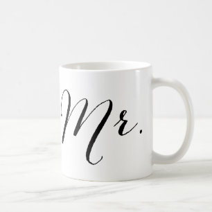 Caneca De Café Presente de casamento para o noivo simples e moder