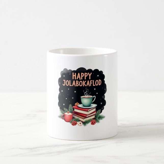 Caneca De Café Presente de Celebração Familiar Feliz Jolabokaflod (Centro)