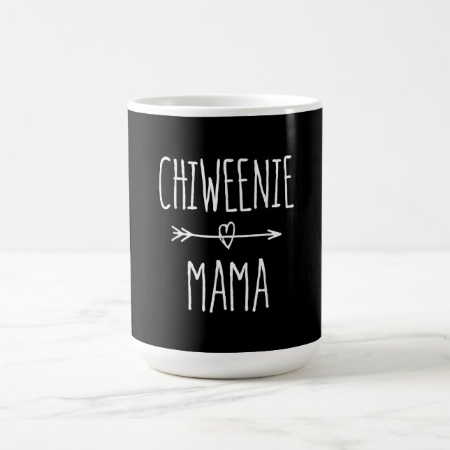 Caneca De Café presente de chiweenie mama chihuahua (Centro)