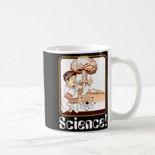 Caneca De Café Presente de ciência retrô divertido bomba atômica