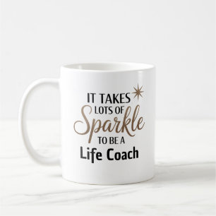 Caneca De Café ✨ Presente de Citação Brilhante para Coach de Vida