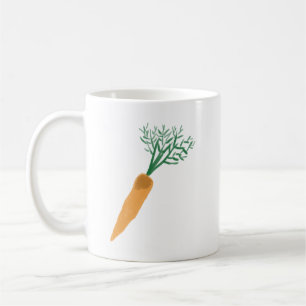 Caneca De Café Presente de Colheita de Cenoura de Laranja Fresca