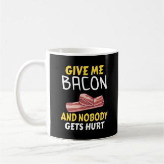 Caneca De Café Presente de Comida Familiar Bacon Engraçado Bacon