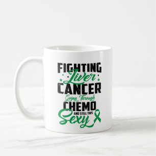 Caneca De Café Presente de consciência contra Cânceres de figad