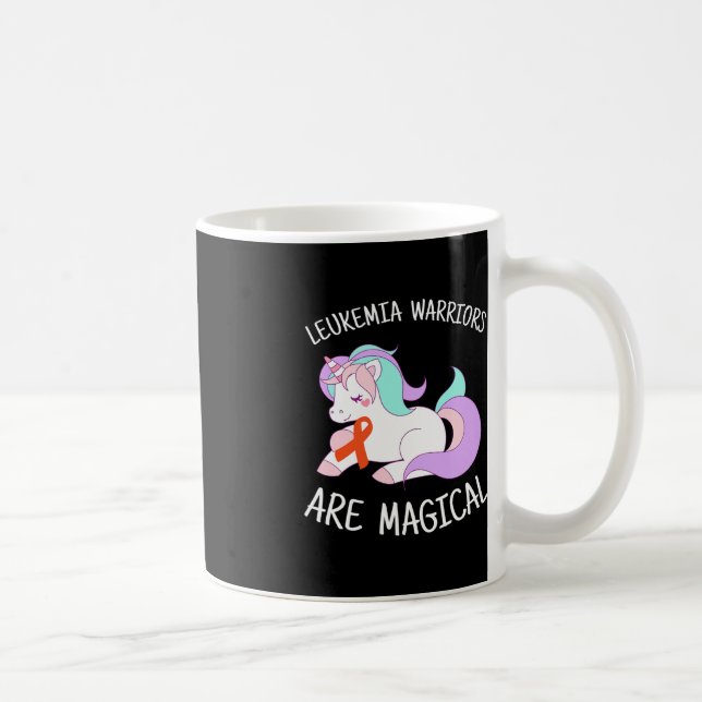 Caneca De Café Presente de Consciência da Leucemia Unicórn (Direita)