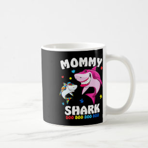 Caneca De Café Presente de consciência sobre o Autismo dos Tubarõ