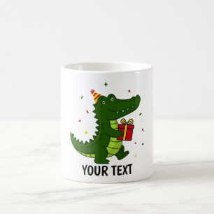 Caneca De Café Presente de Crocodilo Fofo
