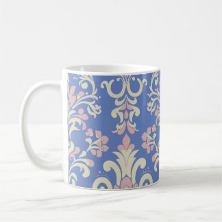 Caneca De Café Presente de Damasco Vintage Elegante para Ela
