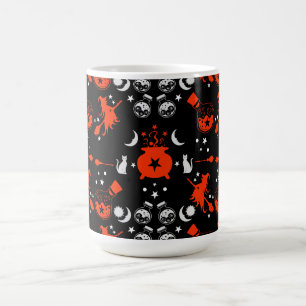 Caneca De Café Presente de decoração para festa de bruxa à noite