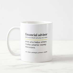 Caneca De Café Presente de Definição de Consultor Financeiro Engr