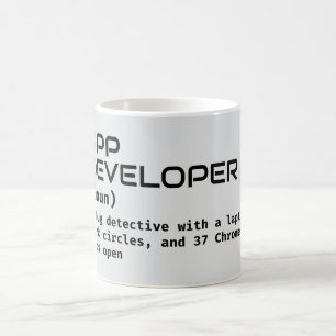 Caneca De Café Presente de definição de desenvolvedor de software