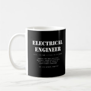 Caneca De Café Presente de definição de Engenheiro elétrico en