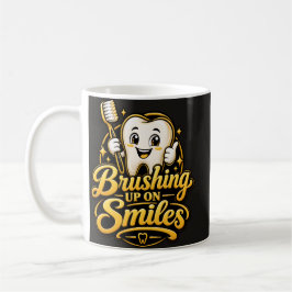 Caneca De Café Presente de Dentista Fofo Sorrisos