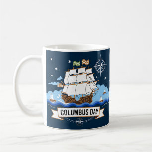 Caneca De Café presente de dia Colombo engraçado