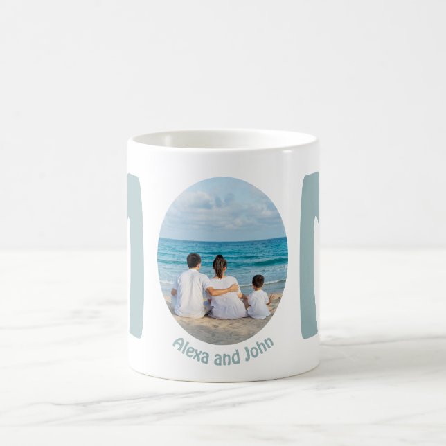 Caneca De Café Presente de Dia das Mães personalizado moderno sim (Centro)