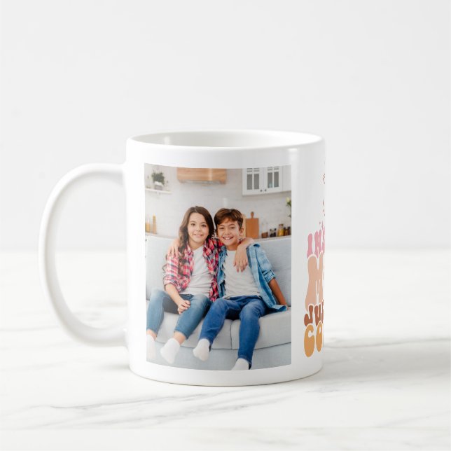 Caneca De Café Presente de Dia de as mães Fotográfico engraçado (Esquerda)