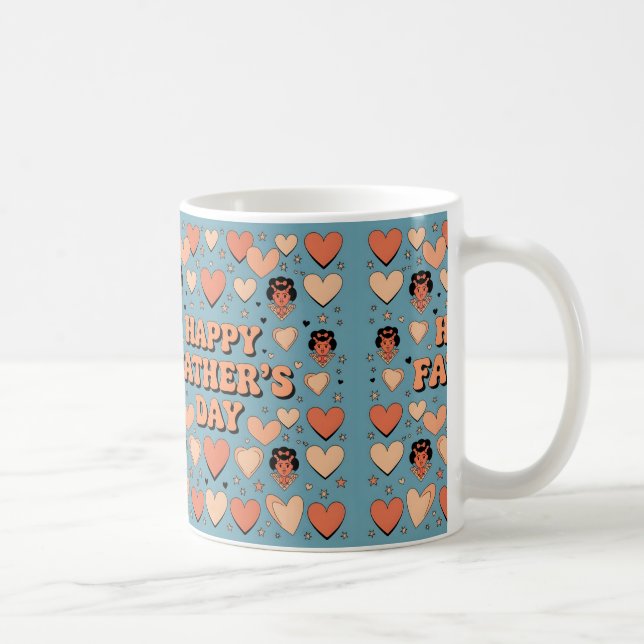 Caneca De Café Presente de Dia de os pais Feliz (Direita)