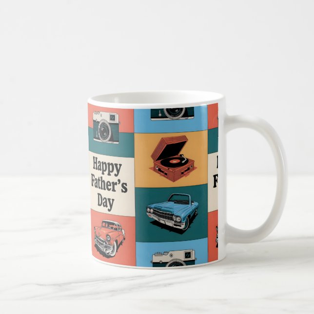 Caneca De Café Presente de Dia de os pais Feliz (Direita)