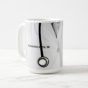 Caneca De Café Presente de enfermeiro personalizado