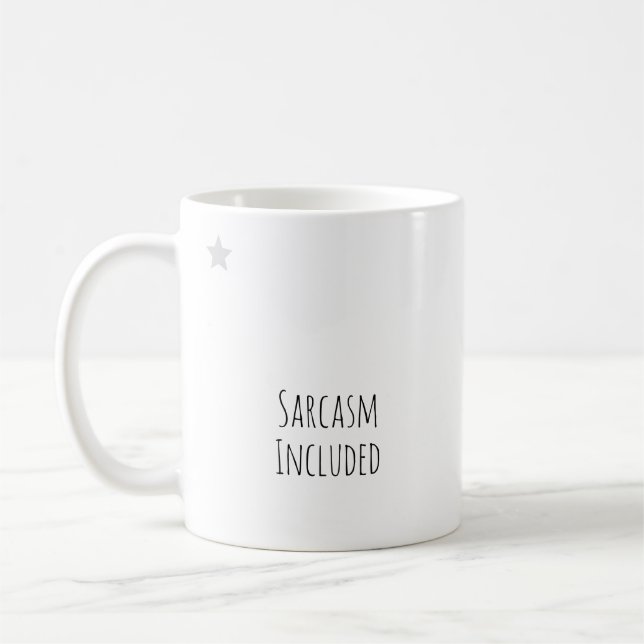 Caneca De Café Presente de escritório engraçado "Sarcasmo Incluíd (Esquerda)