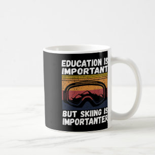 Caneca De Café Presente de Esqui Montanha de Neve Esqui Esqui É I