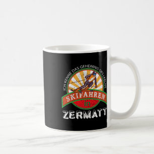 Caneca De Café Presente de Esqui Vintage Para Esquiadores De Zerm