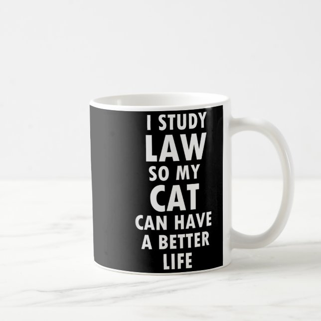 Caneca De Café Presente de Estudante de Direito Citação Engraçada (Direita)