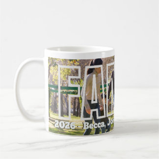 Caneca De Café Presente de Férias Gráfico Moderno Único de Foto d